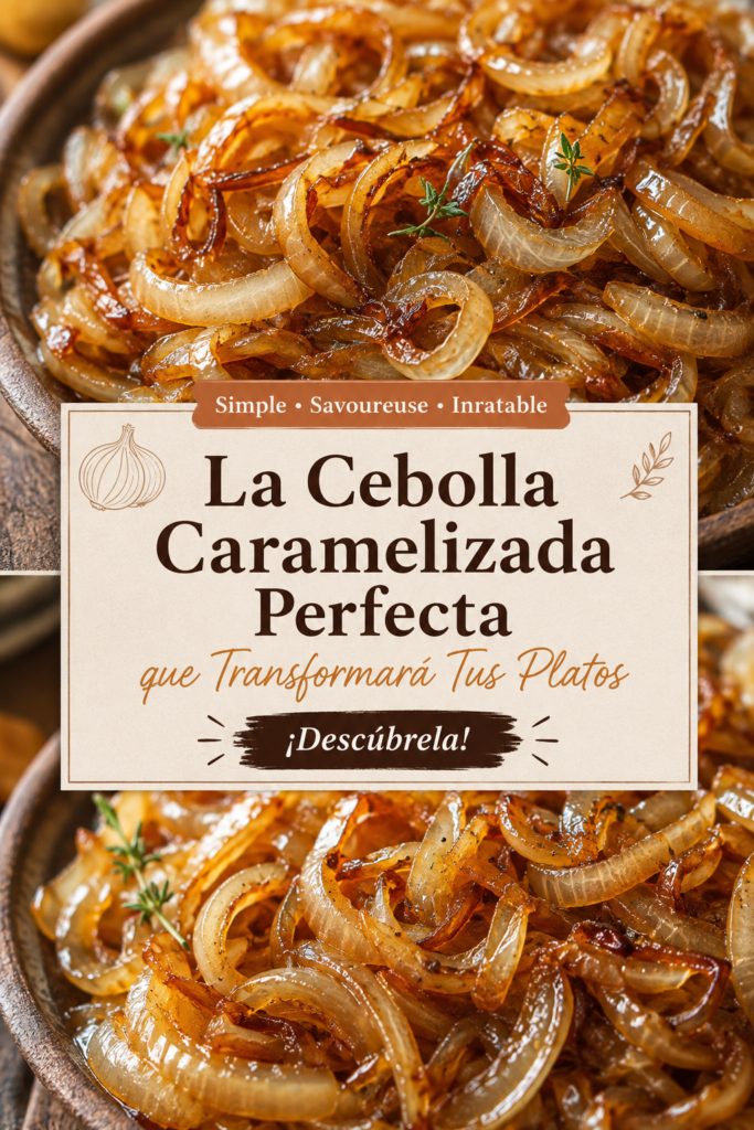 Oignons caramélisés dorés dans une poêle, prêts à rehausser vos plats.