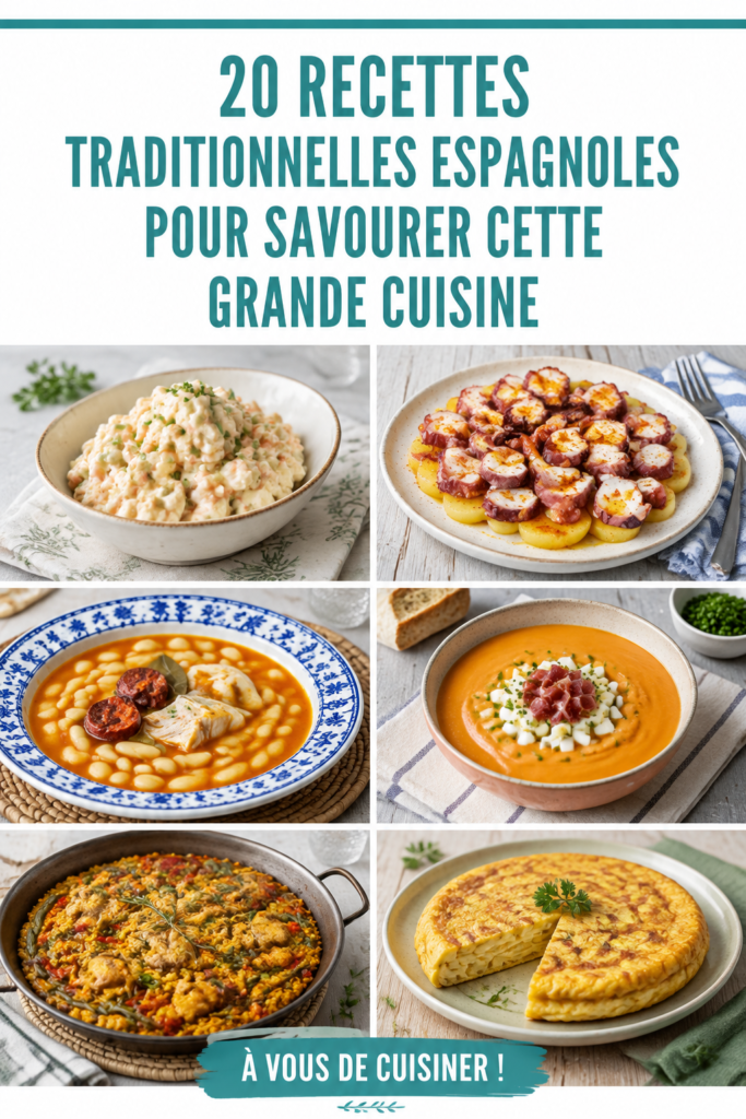 Recette traditionnelle espagnole servie dans un plat coloré, illustrant la richesse de la cuisine familiale