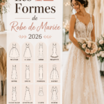 Robe de mariée tendance 2026 présentée dans un cadre romantique.