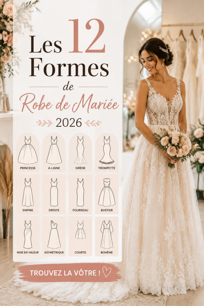 Robe de mariée tendance 2026 présentée dans un cadre romantique.