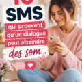 Un smartphone affichant des SMS engageants pour améliorer la communication entre mamans