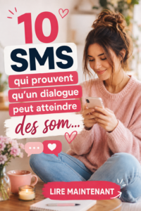 Un smartphone affichant des SMS engageants pour améliorer la communication entre mamans