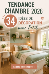 Chambre d'enfant avec des décorations tendance 2026, dans des couleurs vives et motifs contemporains.