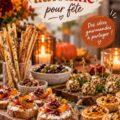 Table décorée pour un apéritif d'automne avec des plats réconfortants