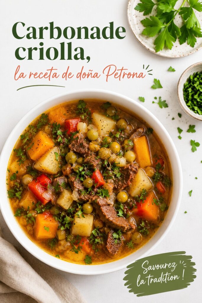 Image de carbonada criolla, un plat savoureux dans une assiette élégante
