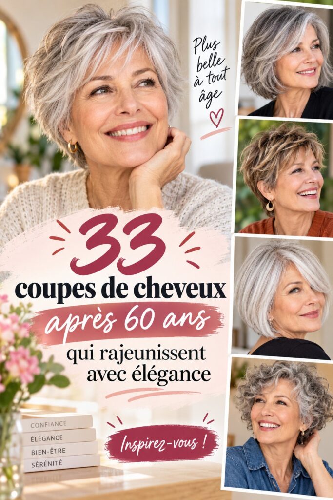Femme âgée avec une coupe de cheveux élégante et moderne, qui représente la mode après 60 ans.