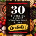 Couverture d'un livre de cuisine colombienne enrichi de recettes traditionnelles.