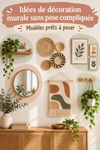 Exemple de décoration murale vintage avec des modèles prêts à l'emploi.