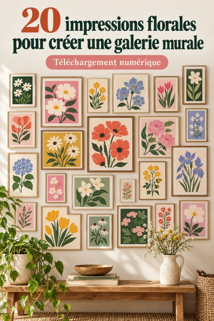 Lot de 20 décorations murales colorées pour un intérieur vibrant