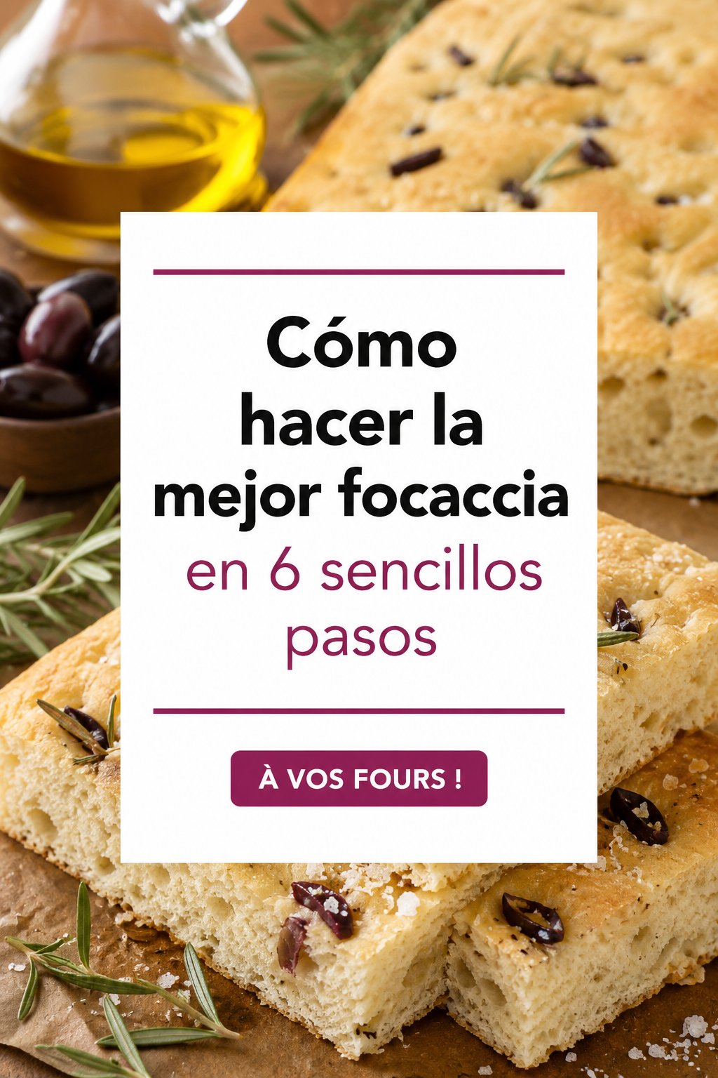 Focaccia maison, dorée et croustillante, sortie du four.