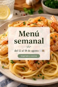 Repas familial coloré avec plusieurs plats préparés pour la semaine.