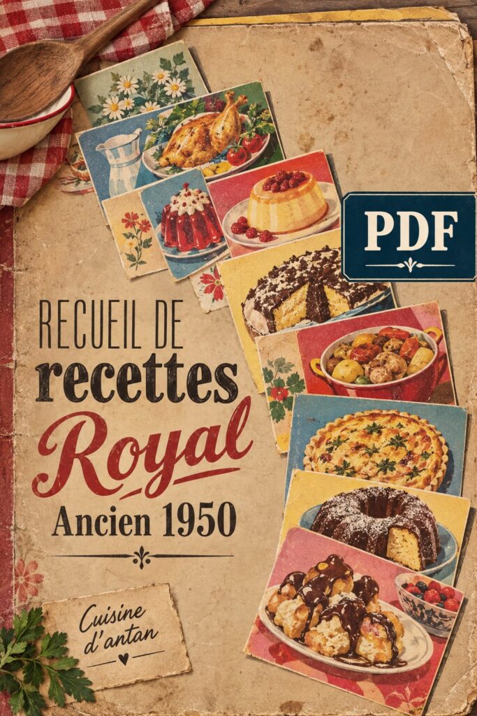 Couverture du Recetario Royal Antiguo, livre de recettes vintage