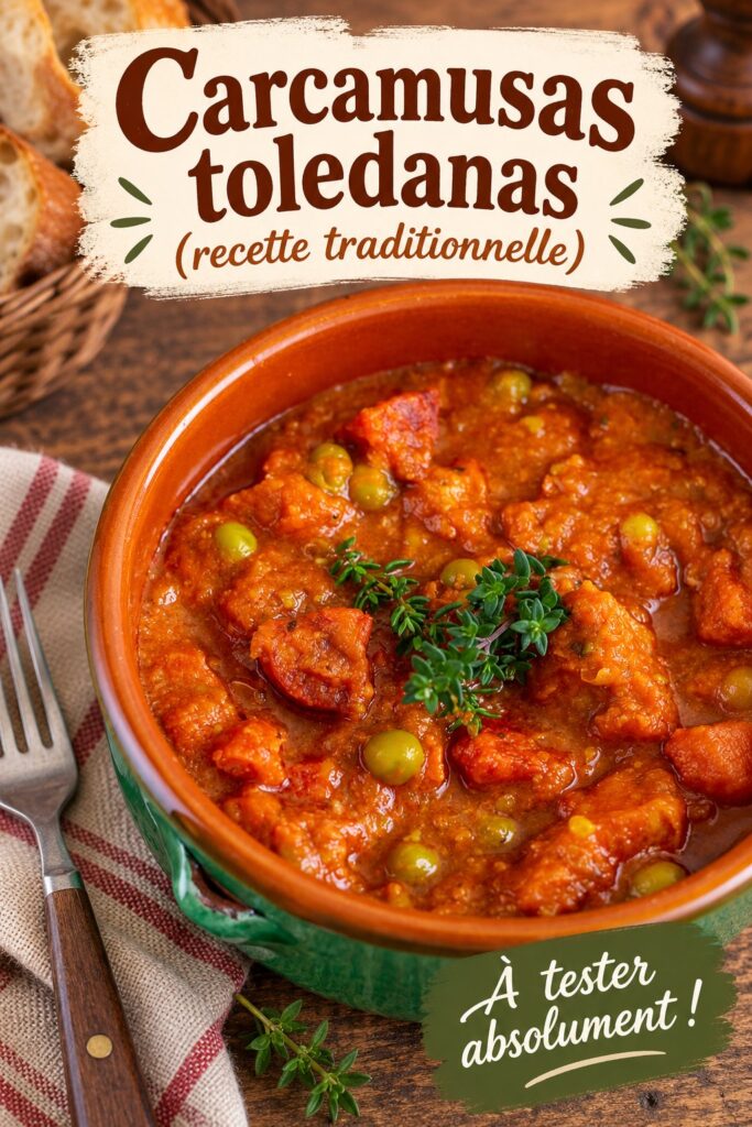 Un plat appétissant de carcamusas toledanas, mettant en valeur des ingrédients traditionnels