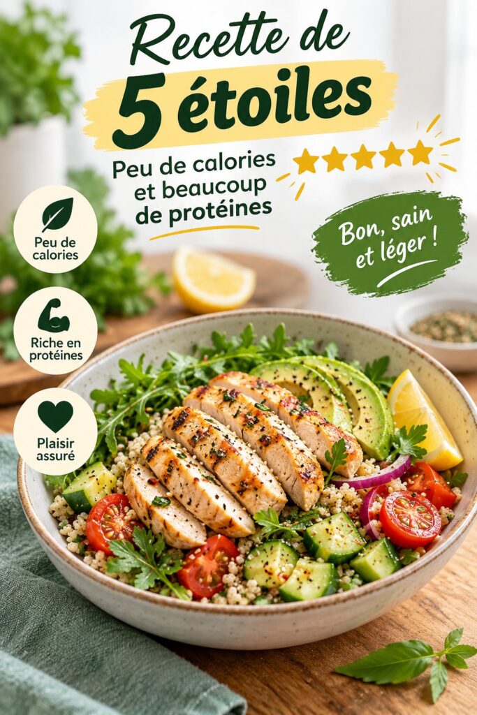 Plat protéiné léger pour maman pressée