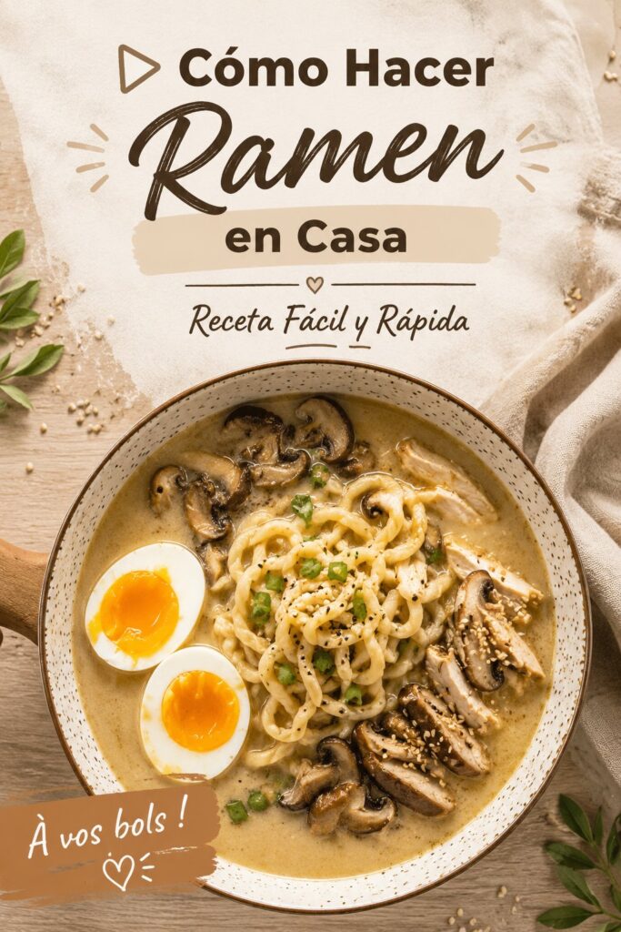 Un bol de ramen fait maison garni de légumes frais et d'œufs
