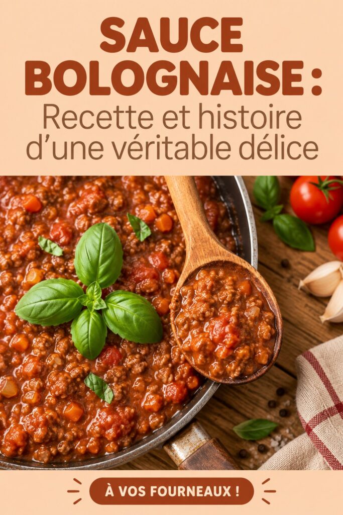 Un plat de salsa bolognaise maison, riche en saveurs et couleurs, prêt à être dégusté.
