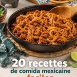 Assiette de plats mexicains colorés avec des ingrédients frais
