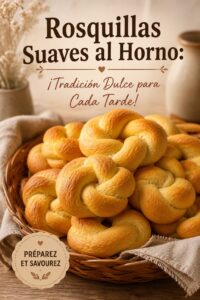 Rosquillas moelleuses au four disposées sur une assiette