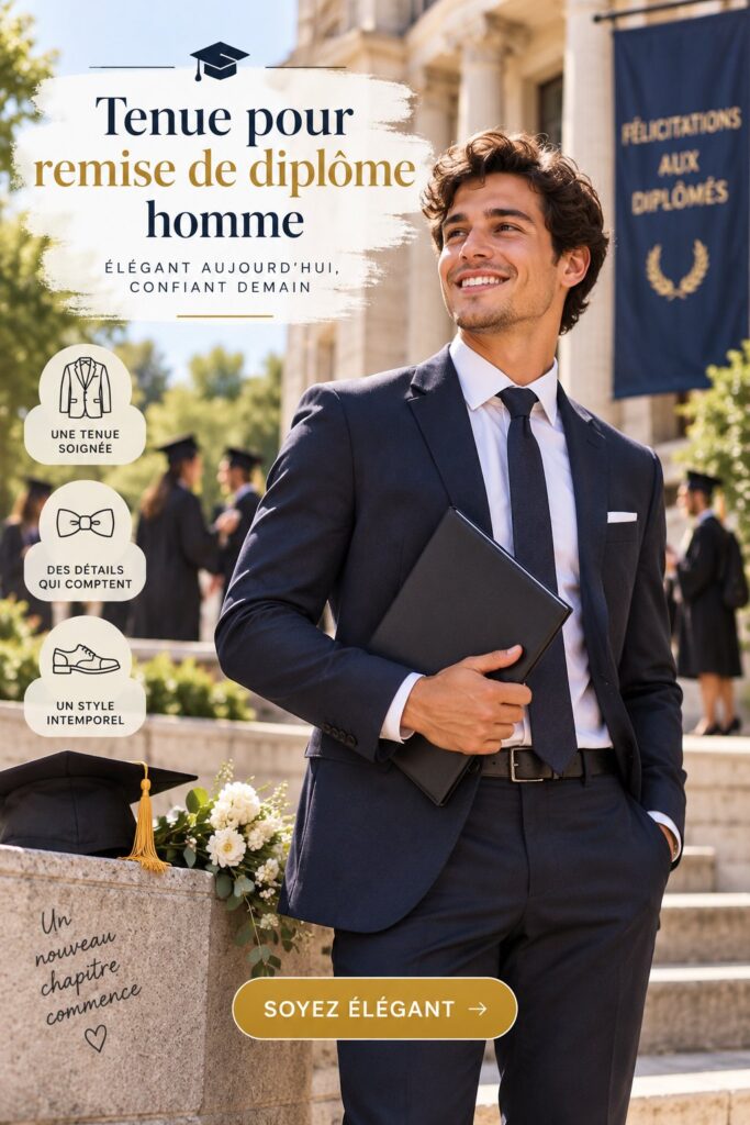 Tenue élégante pour une remise de diplôme, mélange de vintage et modernité