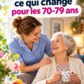 Une accueillante aide à domicile assistante un senior dans ses activités quotidiennes.