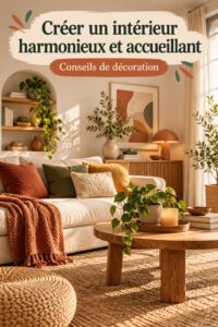 Un salon décoré dans un style vintage chaleureux et accueillant.