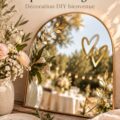 Autocollants de miroir personnalisés pour un mariage élégant
