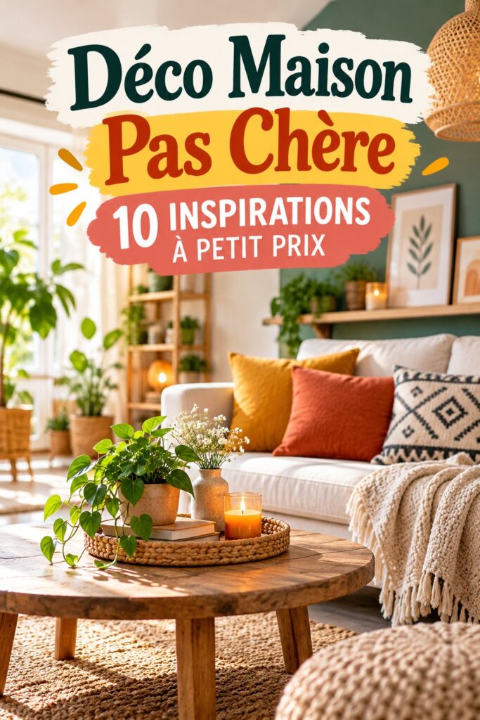 Une pièce décorée de manière chaleureuse et vintage avec des éléments budget-friendly.