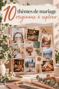 Un mariage célébré avec un thème vintage, ambiance romantique et décor floral.
