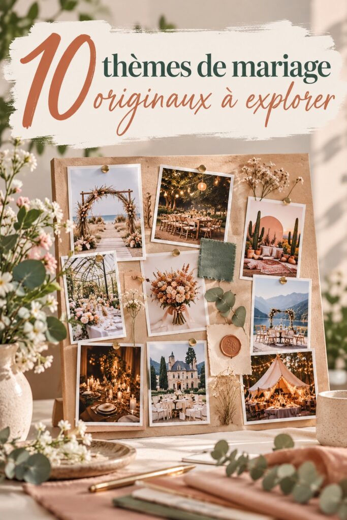 Un mariage célébré avec un thème vintage, ambiance romantique et décor floral.