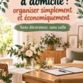 Cérémonie de mariage civil intime et élégante à domicile.
