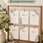 Plan de table minimaliste à imprimer pour mariage