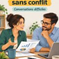Une réunion d'équipe pour discuter des finances au travail dans un environnement calme.