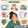 Une étudiante heureuse profitant de ses revenus supplémentaires
